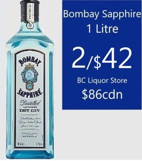 Bombay Sapphire 1 Litre