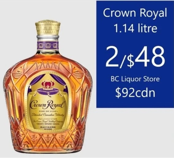 Crown Royal 1.14 litre