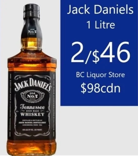 Jack Daniels 1Litre