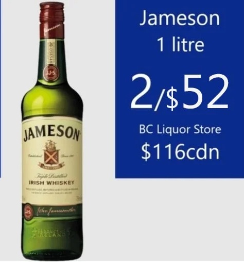 Jameson 1 Litre