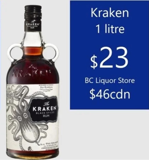 Kraken 1 litre
