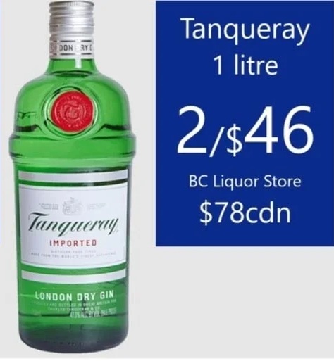 Tanqueray 1 Litre